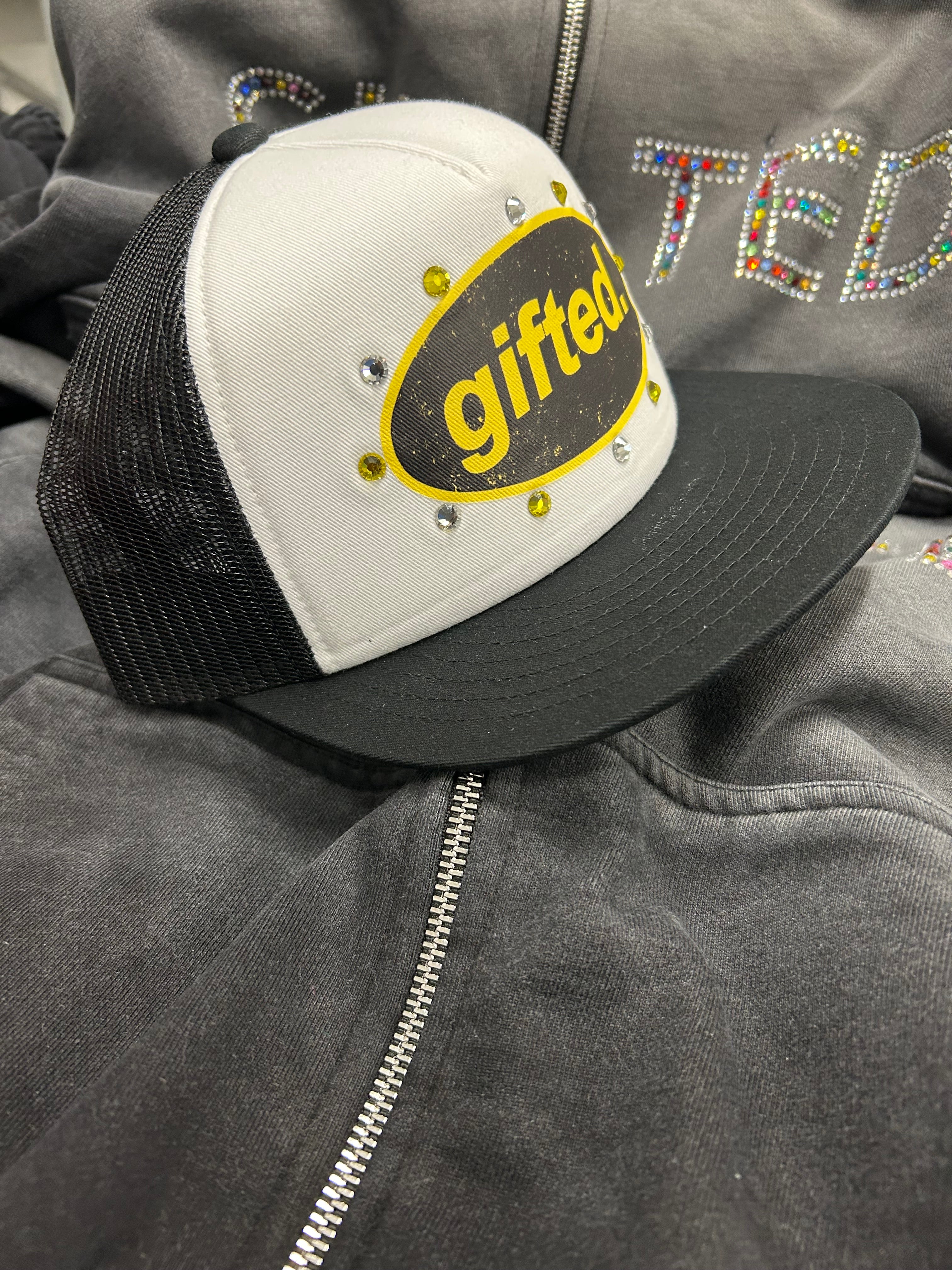 Black, White & Yellow Gifted Cap