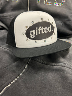 Black Gifted White Cap