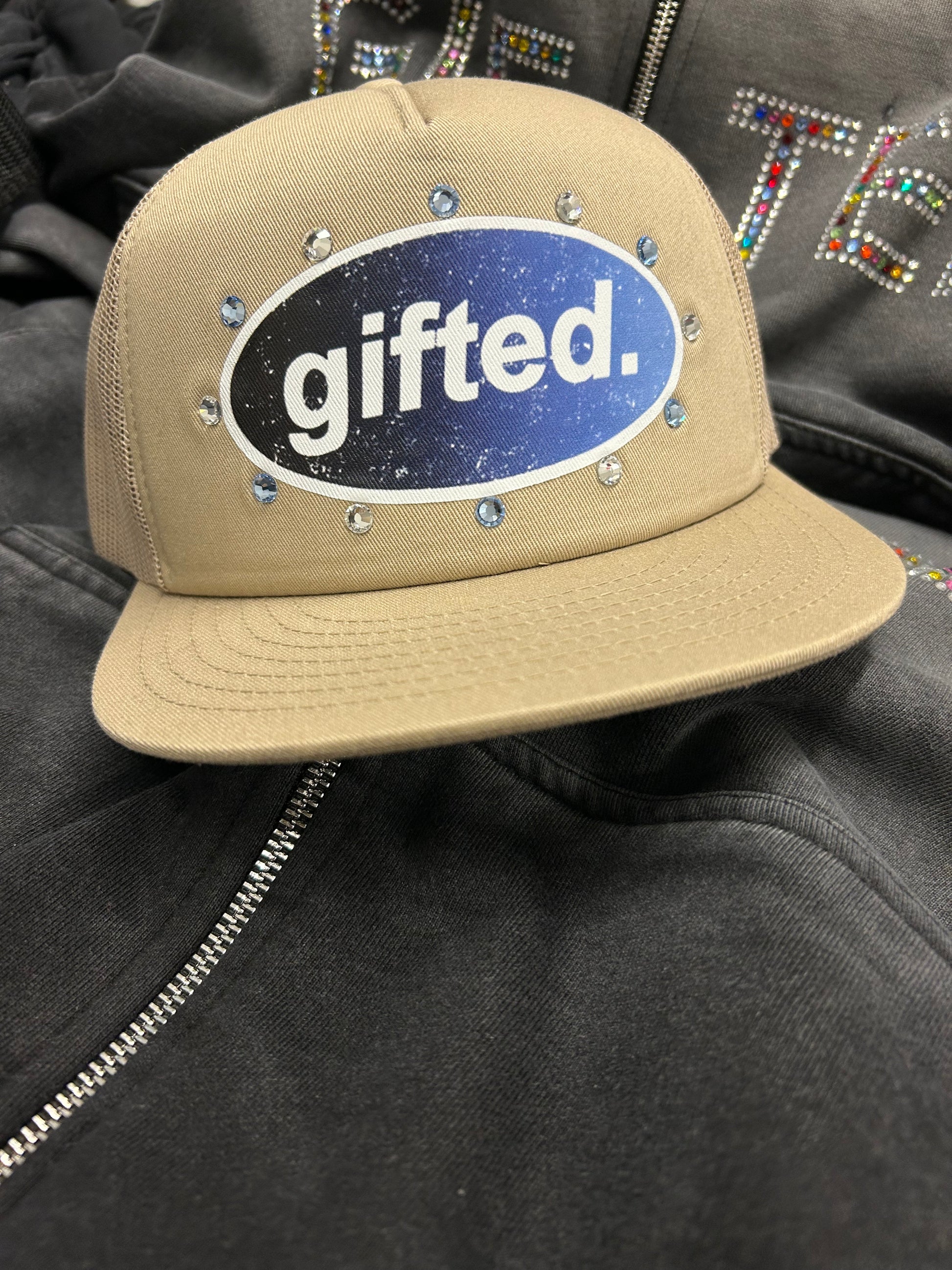 Tang and Navy Blue Gifted Cap