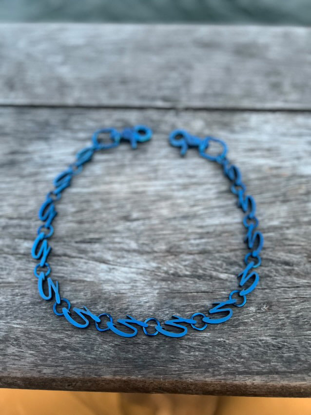 Gifted Blue Wallet Chain