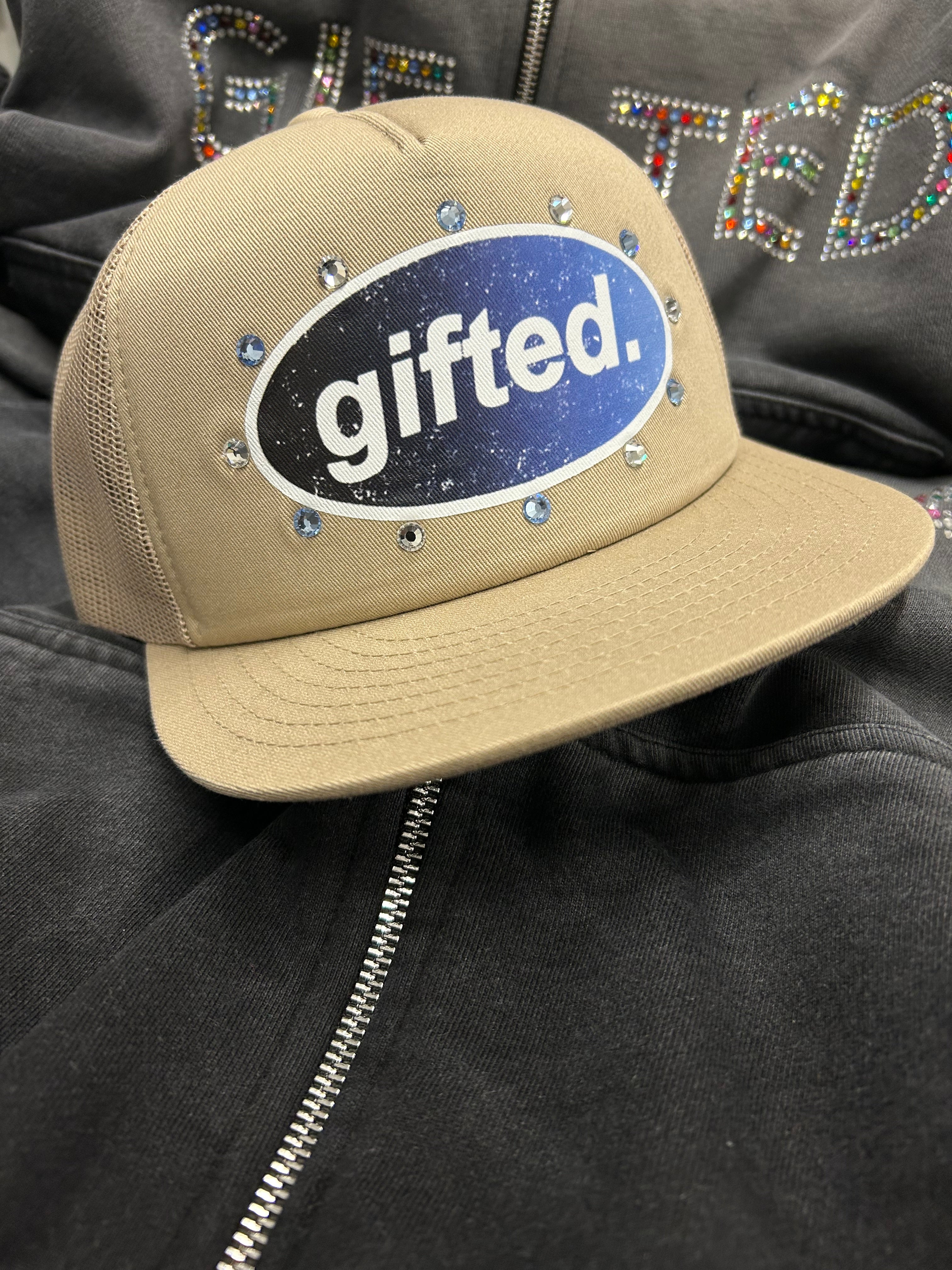 Tang and Navy Blue Gifted Cap